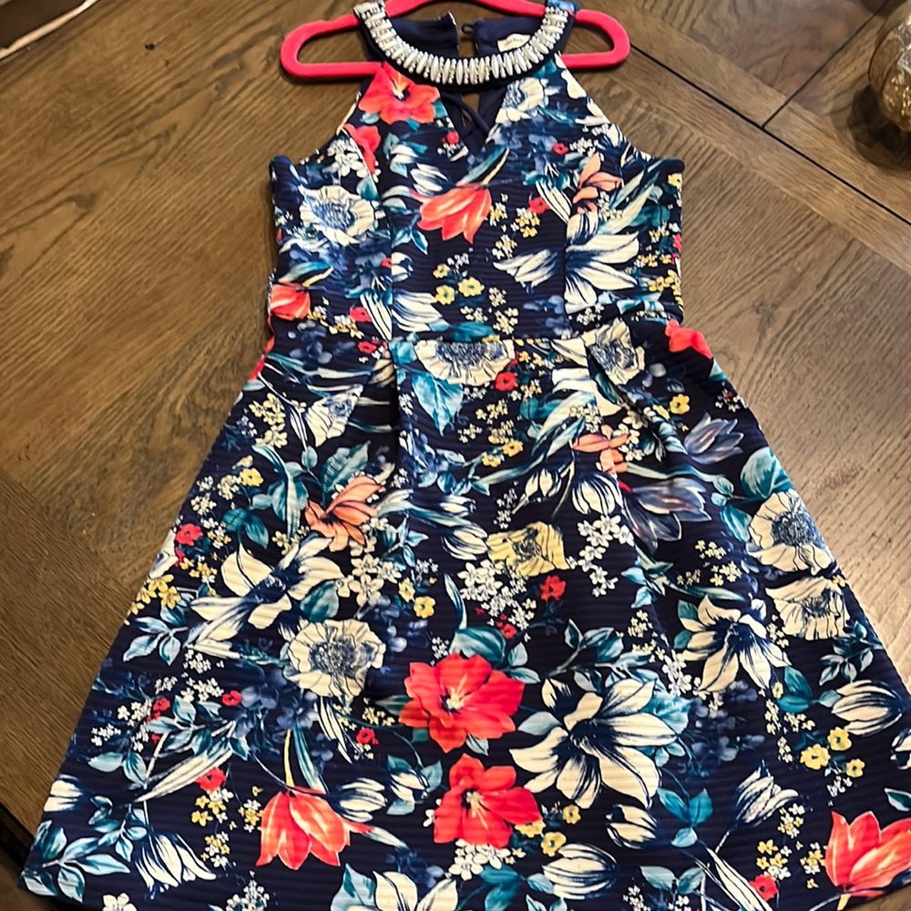 Girls floral formal dress